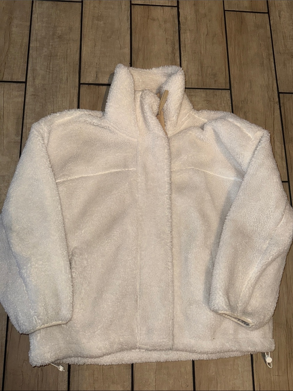 Abercrombie & Fitch Cream Sherpa Puffer Jacket men’s XL